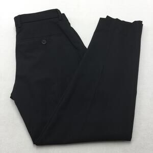 J.M. Haggar Pants Mens 29x30 Black Slim Fit Stretch Flat Front Dress Slacks